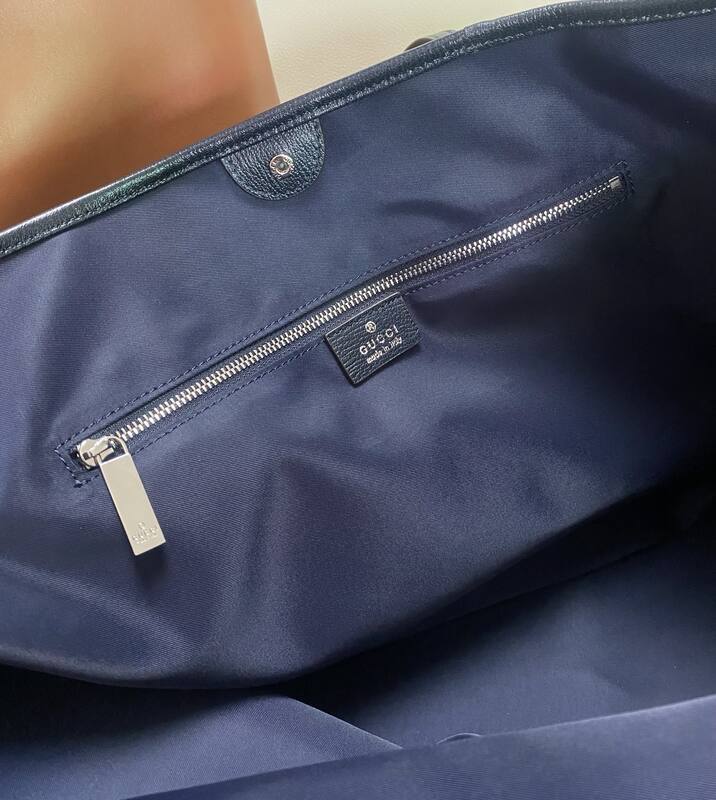 Gucci Tribeca Blue GG denim tote — Premium Replica