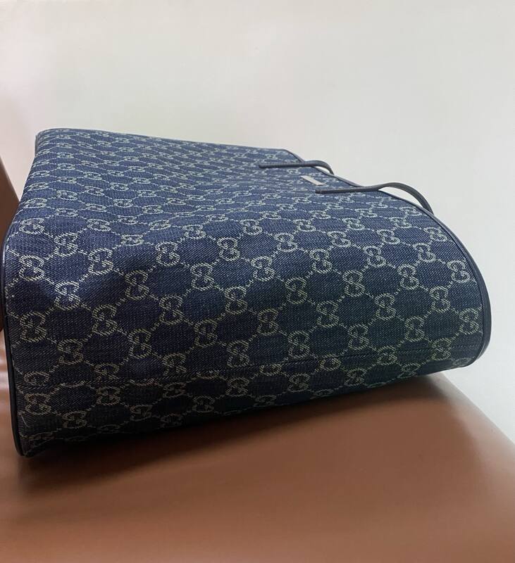 Gucci Tribeca Blue GG denim tote — Premium Replica