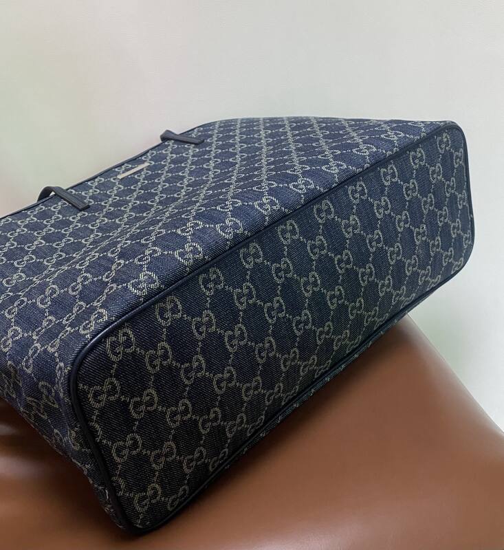 Gucci Tribeca Blue GG denim tote — Premium Replica