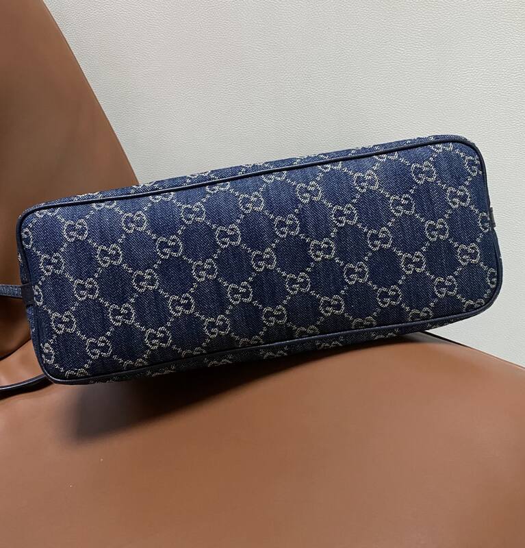 Gucci Madison Blue denim monogram shoulder — 1:1 Replica