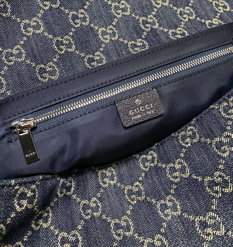 Gucci Madison Blue denim monogram shoulder — 1:1 Replica