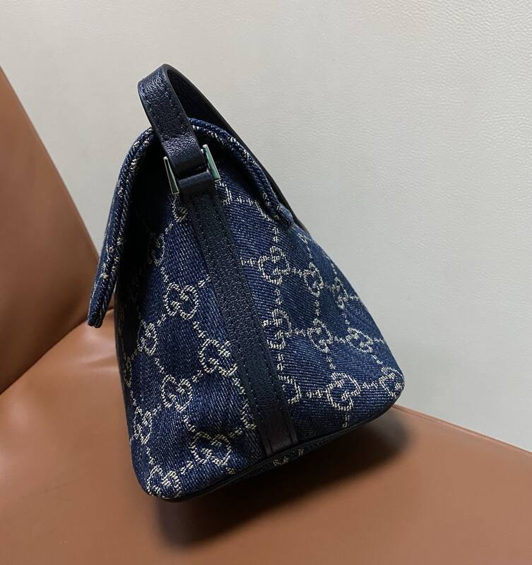 Gucci Madison Blue denim monogram shoulder — 1:1 Replica