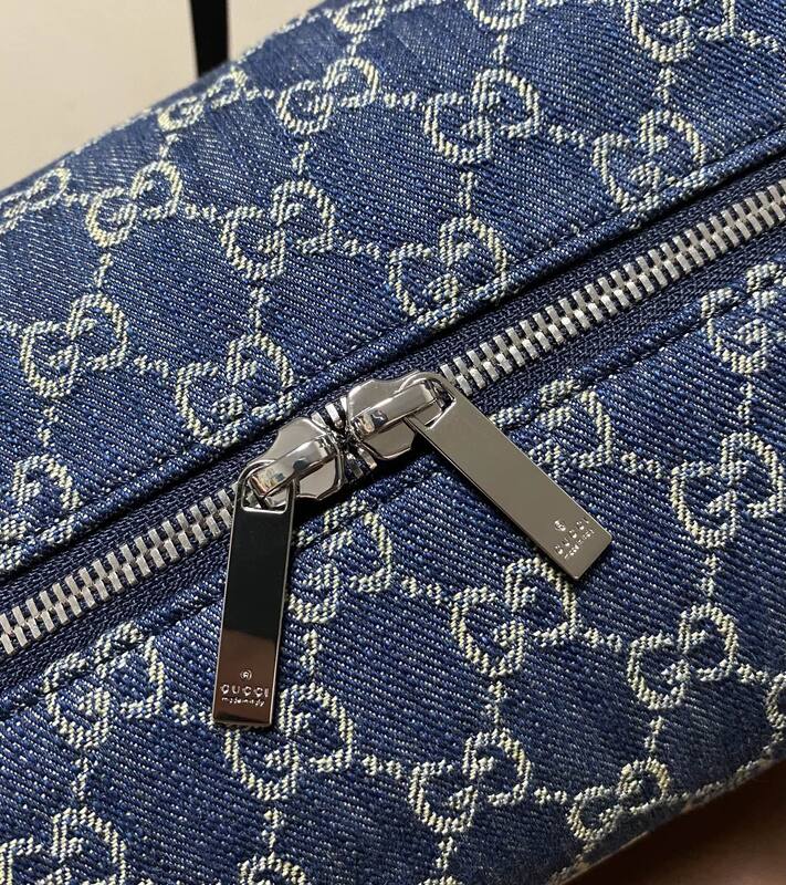 Gucci Melrose Blue denim GG monogram tote — Top Quality Replica