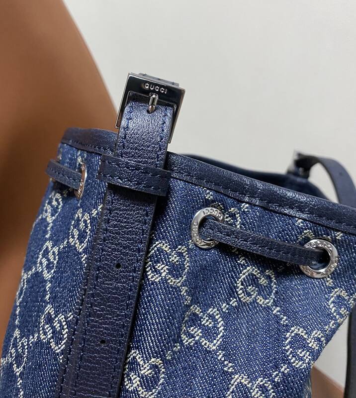Gucci Venice Blue denim GG crossbody — 1:1 Replica