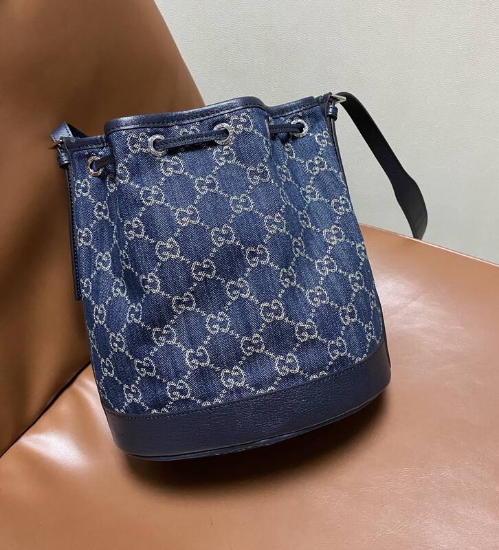 Gucci Venice Blue denim GG crossbody — 1:1 Replica