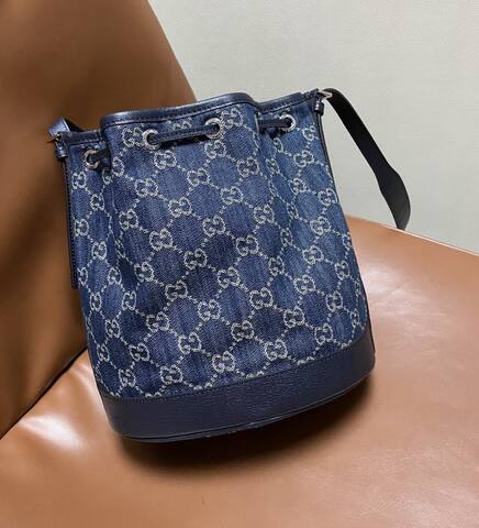 Gucci Venice Blue denim GG 21cm crossbody 1 1 Replica