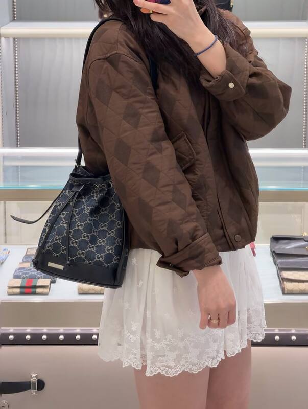 Gucci Blue GG Denim small shoulder — AAA Quality Replica