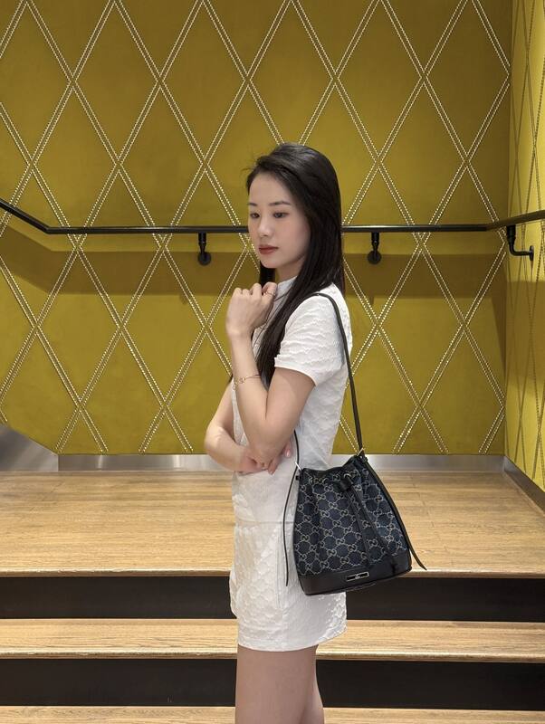 Gucci Blue GG Denim small shoulder — AAA Quality Replica