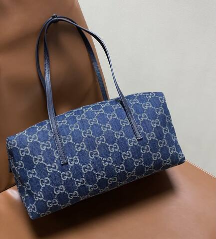 Gucci Melrose Blue denim GG monogram 29cm tote Top Quality Replica