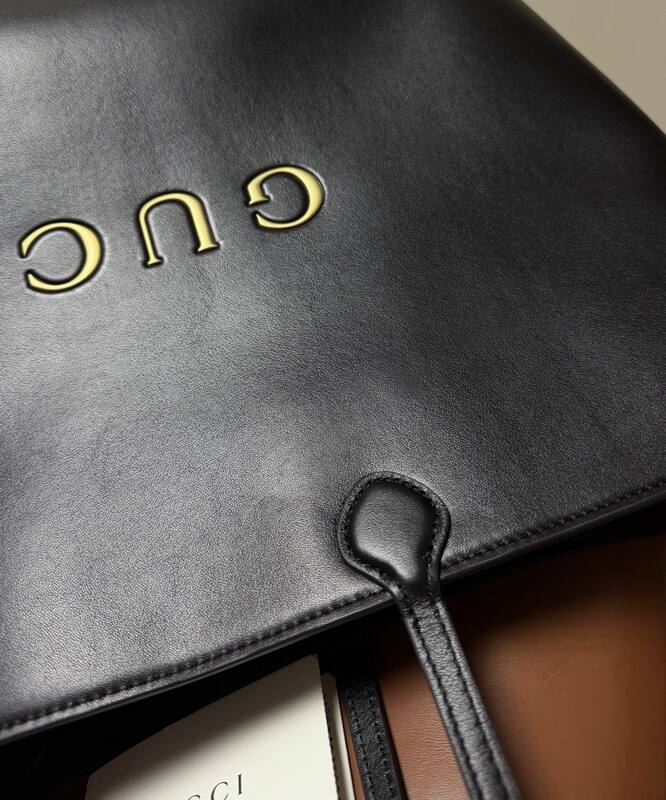 Gucci Black leather tote — Premium Replica
