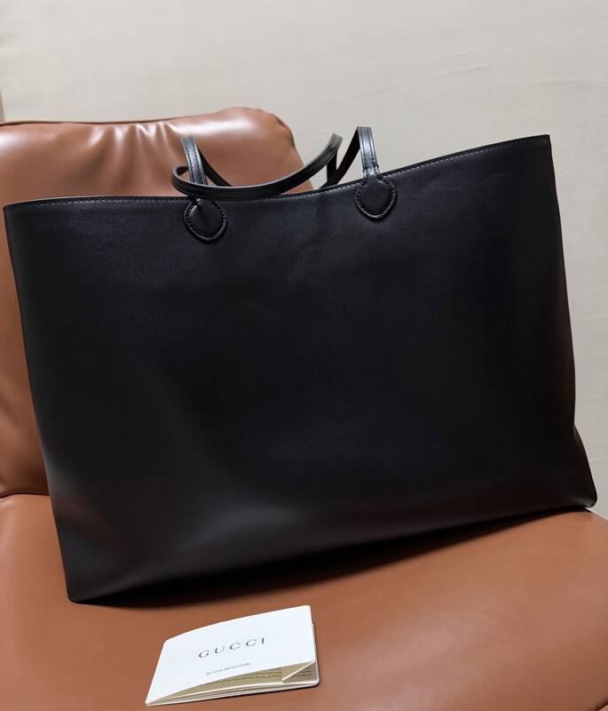 Gucci Black leather tote — Premium Replica
