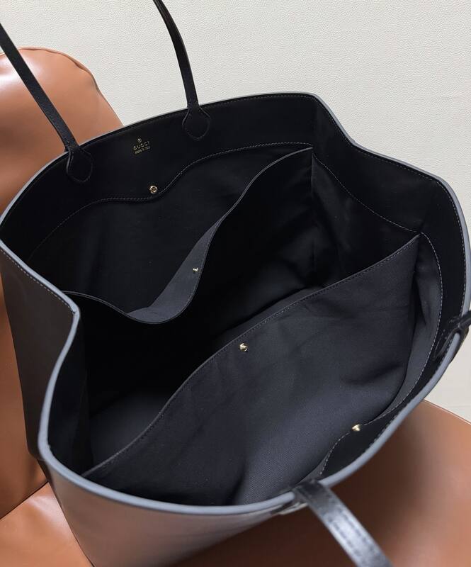 Gucci Black leather tote — Premium Replica