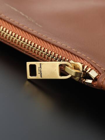 Saint Laurent Le 5 7 Apricot raffia with brown leather shoulder 1 1 Replica