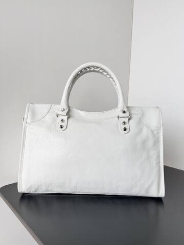 Balenciaga City White 38x28x15cm shoulder bag 1 1 Replica