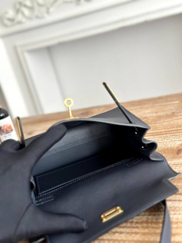 Hermes Kelly Danse Black crossbody — Top Quality Replica