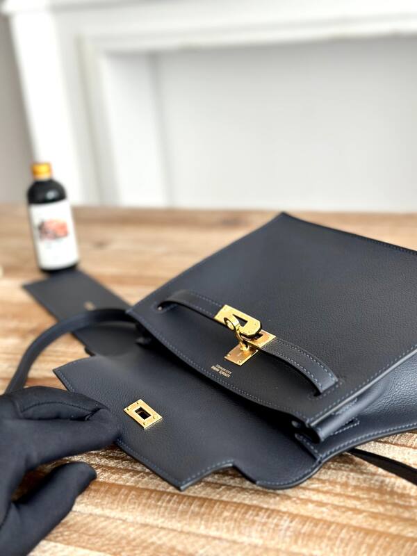 Hermes Kelly Danse Black crossbody — Top Quality Replica