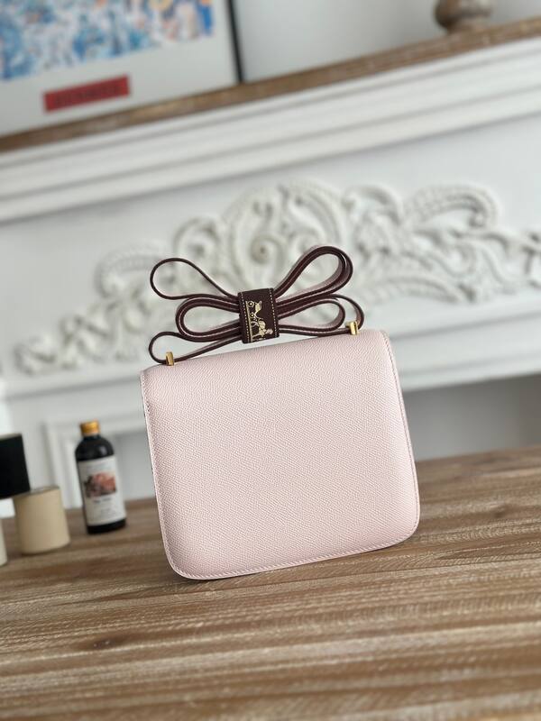 Hermes Constance Light Pink crossbody — 1:1 Replica