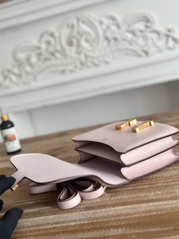 Hermes Constance Light Pink crossbody — 1:1 Replica