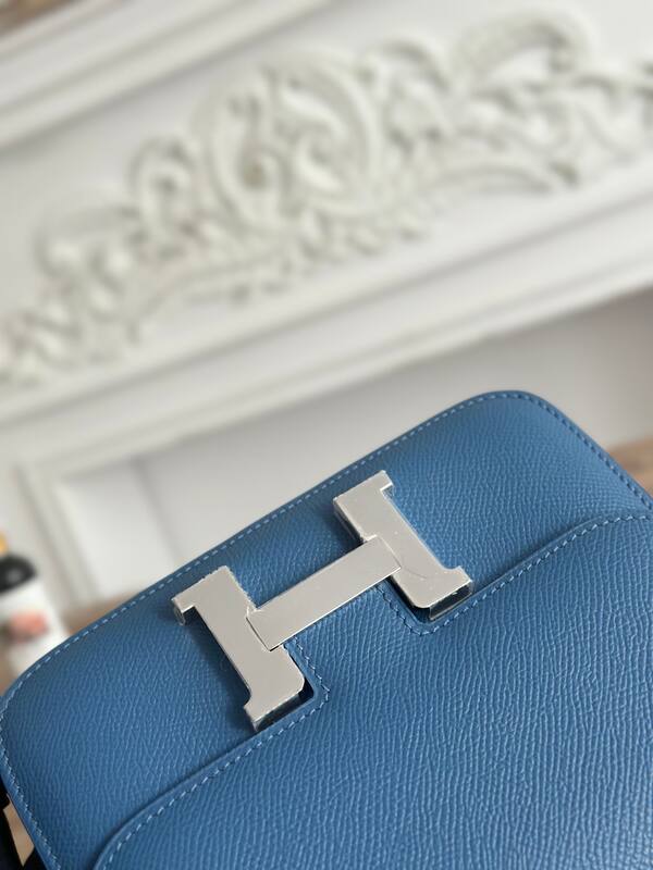 Hermes Constance Blue crossbody — 1:1 Replica