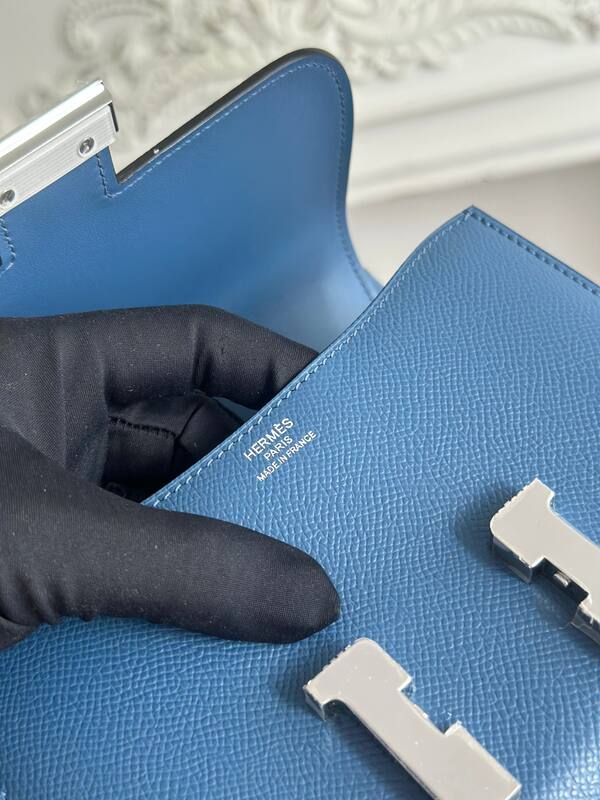 Hermes Constance Blue crossbody — 1:1 Replica