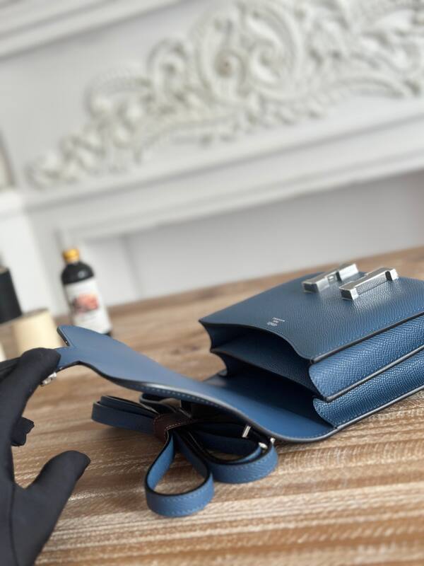 Hermes Constance Blue crossbody — 1:1 Replica