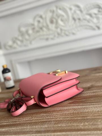 Hermes Constance Pink crossbody 1 1 Replica