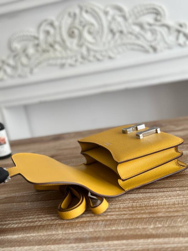 Hermes Constance Yellow crossbody — 1:1 Replica
