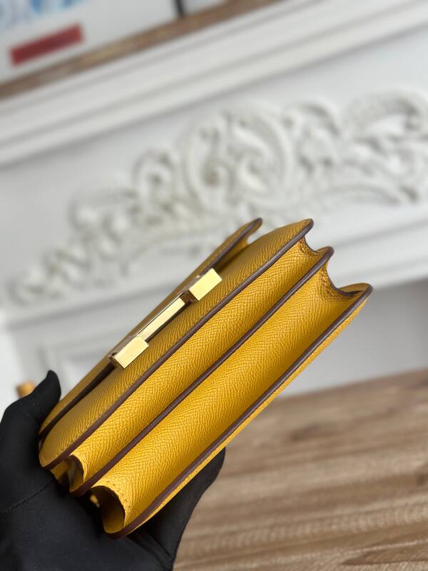 Hermes Constance Yellow crossbody — Premium Replica