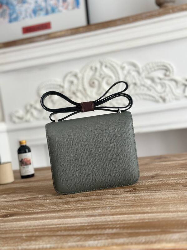 Hermes Constance Grey crossbody — 1:1 Replica