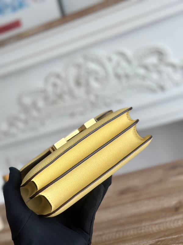 Hermes Constance Yellow crossbody — AAA Quality Replica