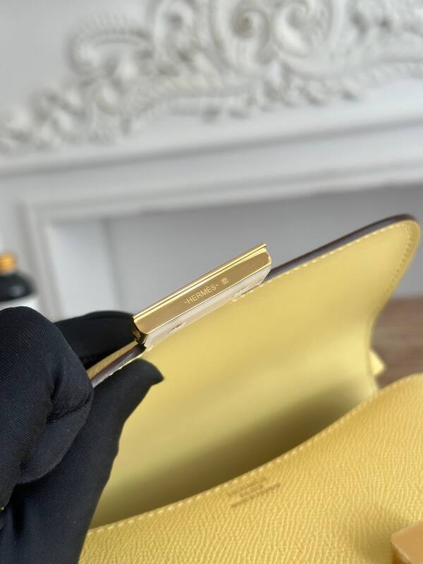 Hermes Constance Yellow crossbody — AAA Quality Replica