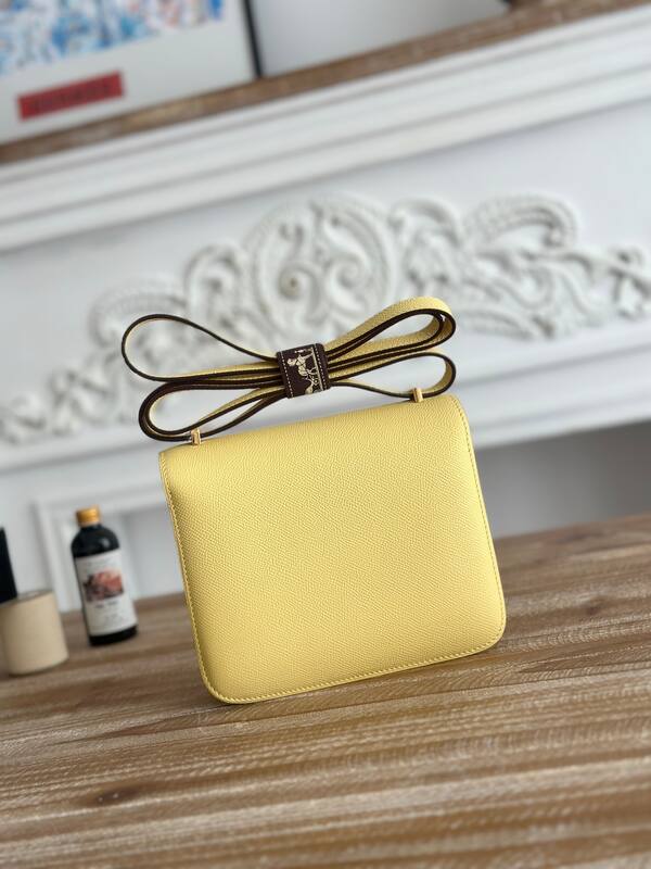 Hermes Constance Yellow crossbody — AAA Quality Replica