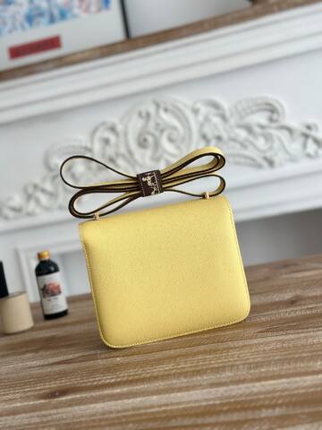 Hermes Constance Yellow crossbody AAA Quality Replica