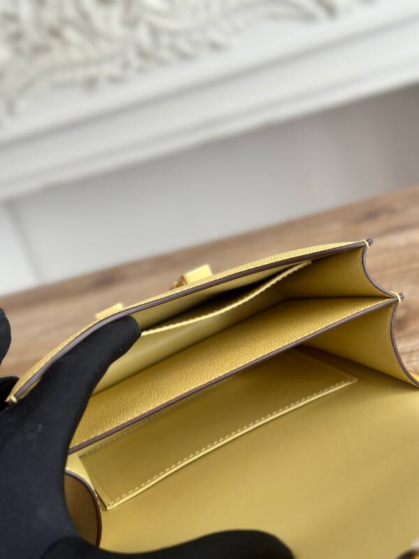 Hermes Constance Yellow crossbody — AAA Quality Replica