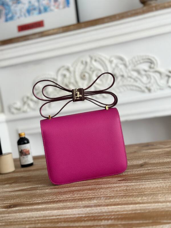 Hermes Constance Pink crossbody — 1:1 Replica