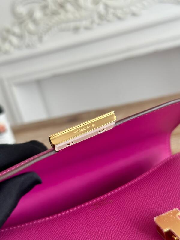 Hermes Constance Pink crossbody — 1:1 Replica