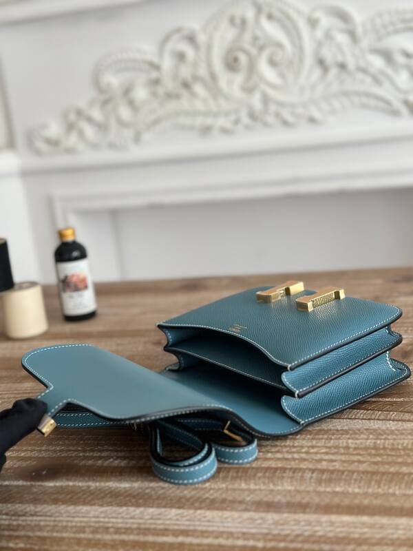 Hermes Constance Blue crossbody — 1:1 Replica
