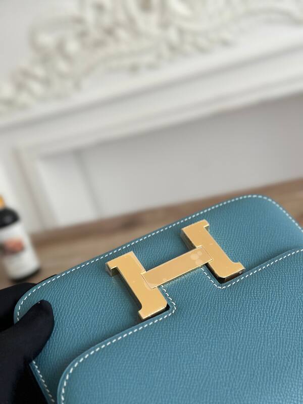 Hermes Constance Blue crossbody — 1:1 Replica