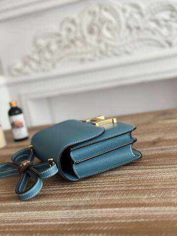 Hermes Constance Blue crossbody 1 1 Replica