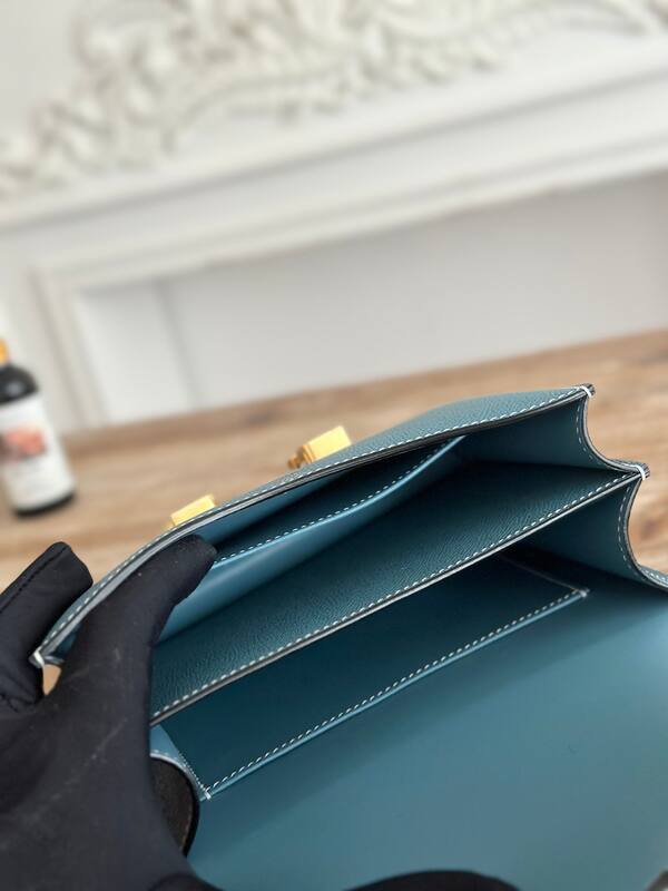 Hermes Constance Blue crossbody — 1:1 Replica