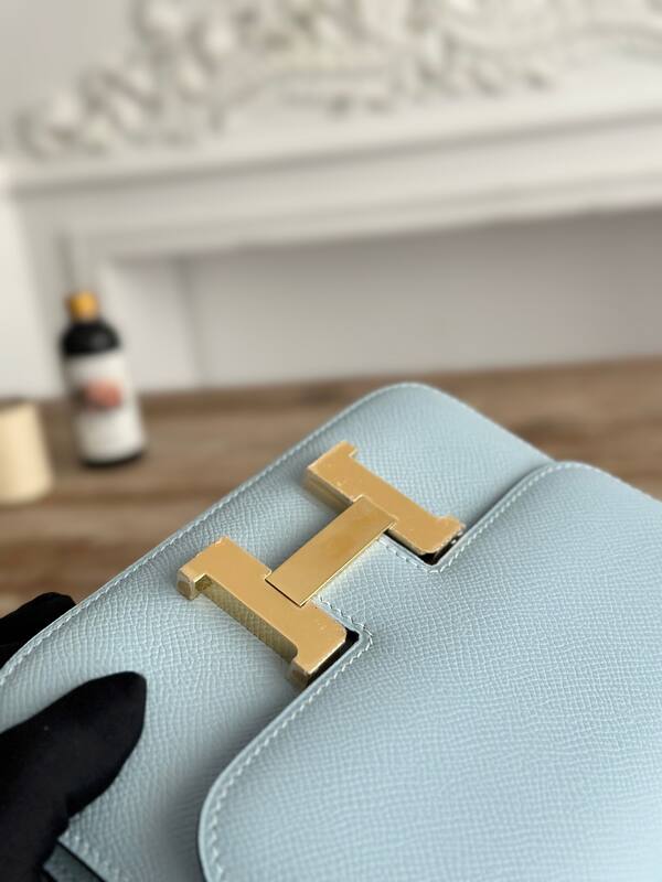 Hermes Constance Light Blue shoulder — AAA Quality Replica
