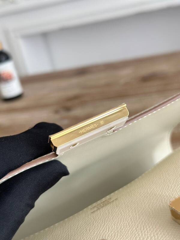 Hermes Cream crossbody — AAA Quality Replica