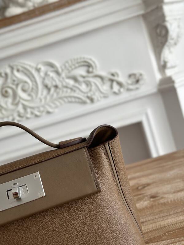 Hermes 2424 Taupe mini shoulder — 1:1 Replica