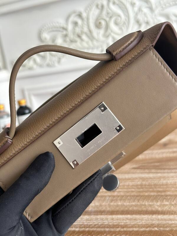 Hermes 2424 Taupe mini shoulder — 1:1 Replica