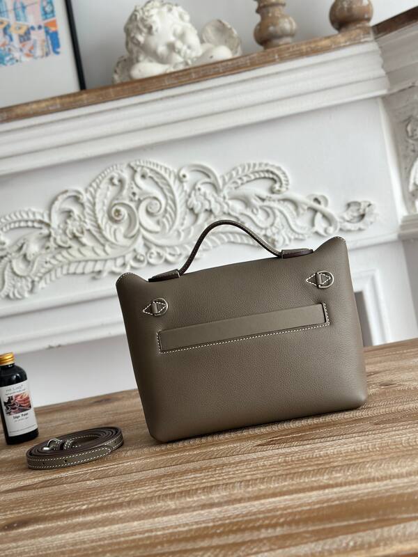 Hermes Hermes bag Etoupe mini crossbody — Premium Replica