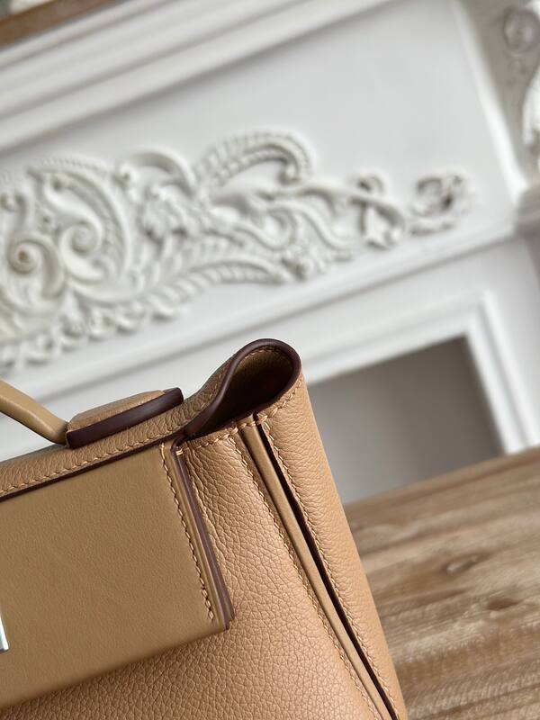 Hermes 2424 Tan mini top handle — Premium Replica