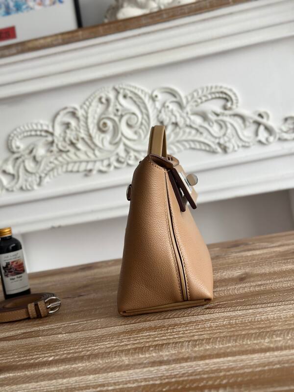 Hermes 2424 Tan mini top handle — Premium Replica