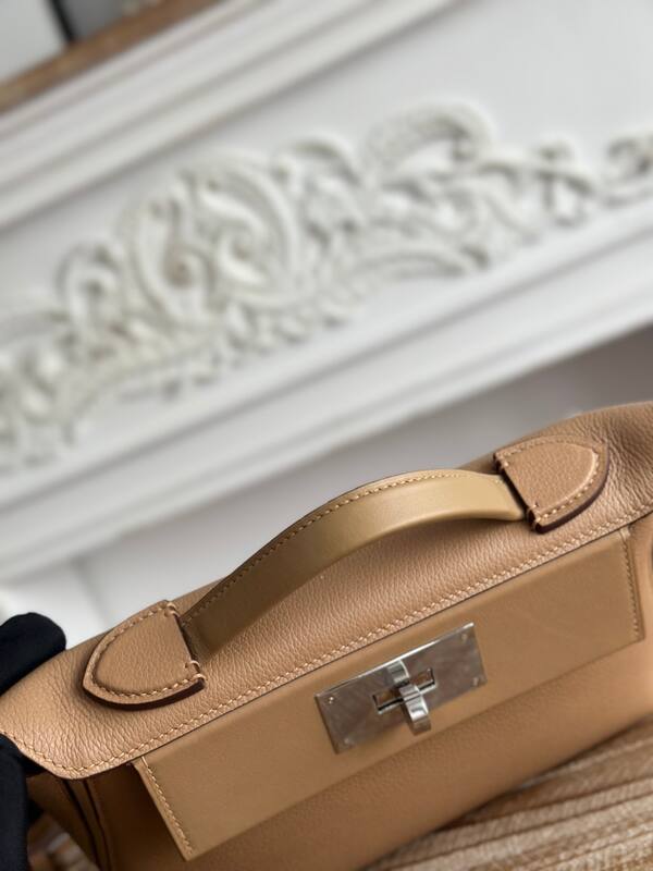 Hermes 2424 Tan mini top handle — Premium Replica