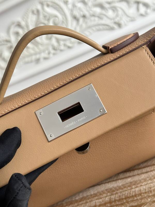Hermes 2424 Tan mini top handle — Premium Replica