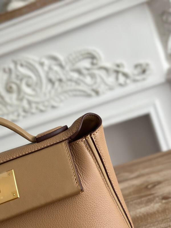 Hermes Kelly 2424 Gold mini crossbody — Premium Replica